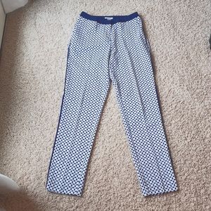 H&M size 6 dress pants navy and white